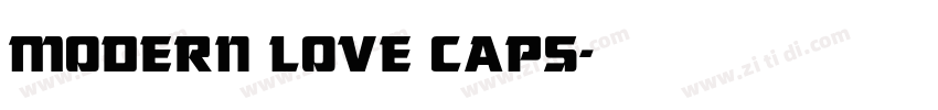 MODERN LOVE CAPS字体转换